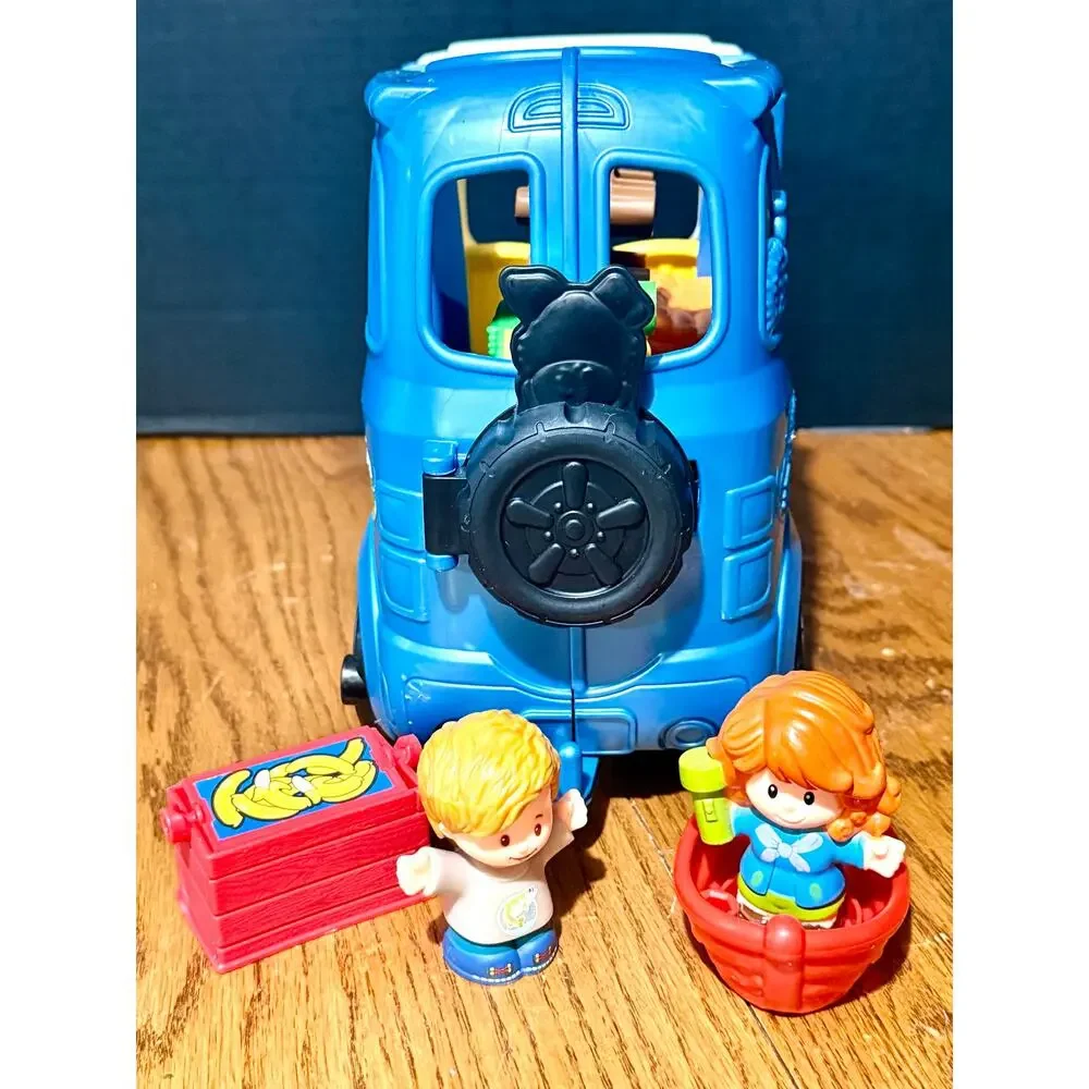 Fisher Price Little People Songs & Sounds Camper RV 2 kids boat cooler lights